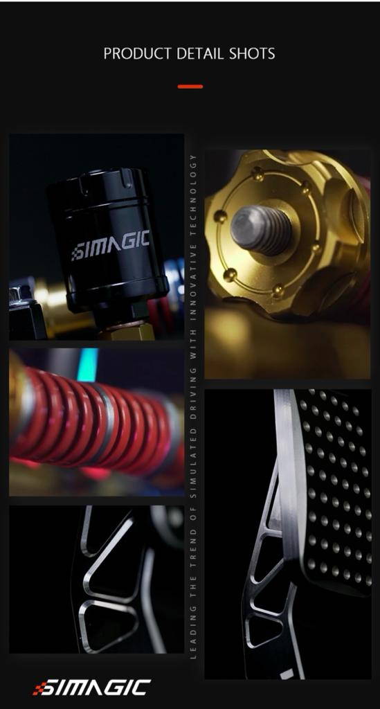 SIMAGIC P2000 PEDALS (ONLY RED PISTONS AVAILABLE) Extreme Simracing